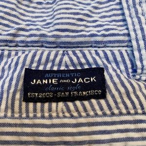 Janie and Jack Blue and White Striped Shorts